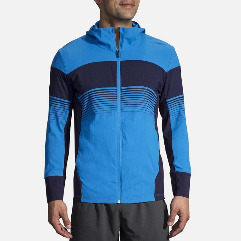 Brooks Canopy Mens Running Jackets - Blue - Indonesia (VMBL-58964)